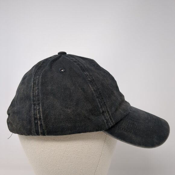 Hang Loose Slideback Hat Black One Size Adjustable Embroidered Solid - Picture 4 of 9
